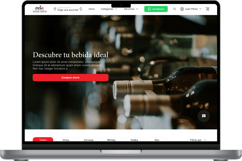 DrinkIt — vista de producto