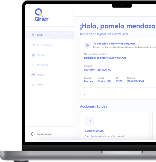 Qrier — vista de producto